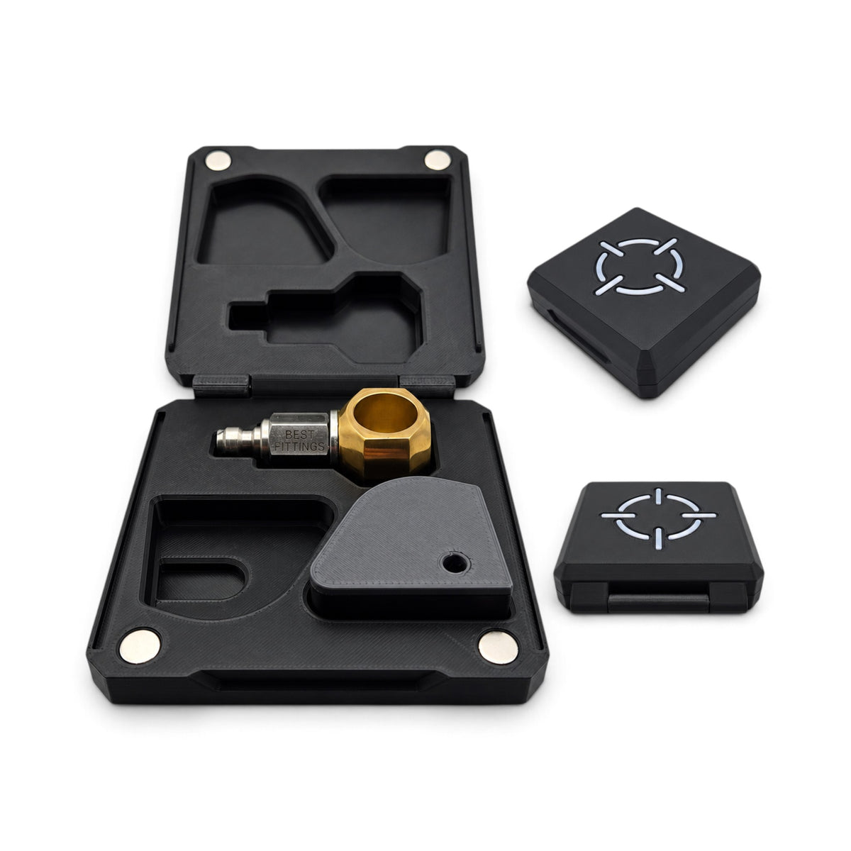 Air Arms magazine and fill probe storage case, black foam insert with brass probe
