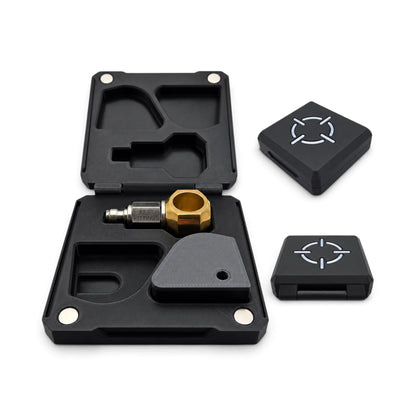 Air Arms magazine and fill probe storage case, black foam insert with brass probe