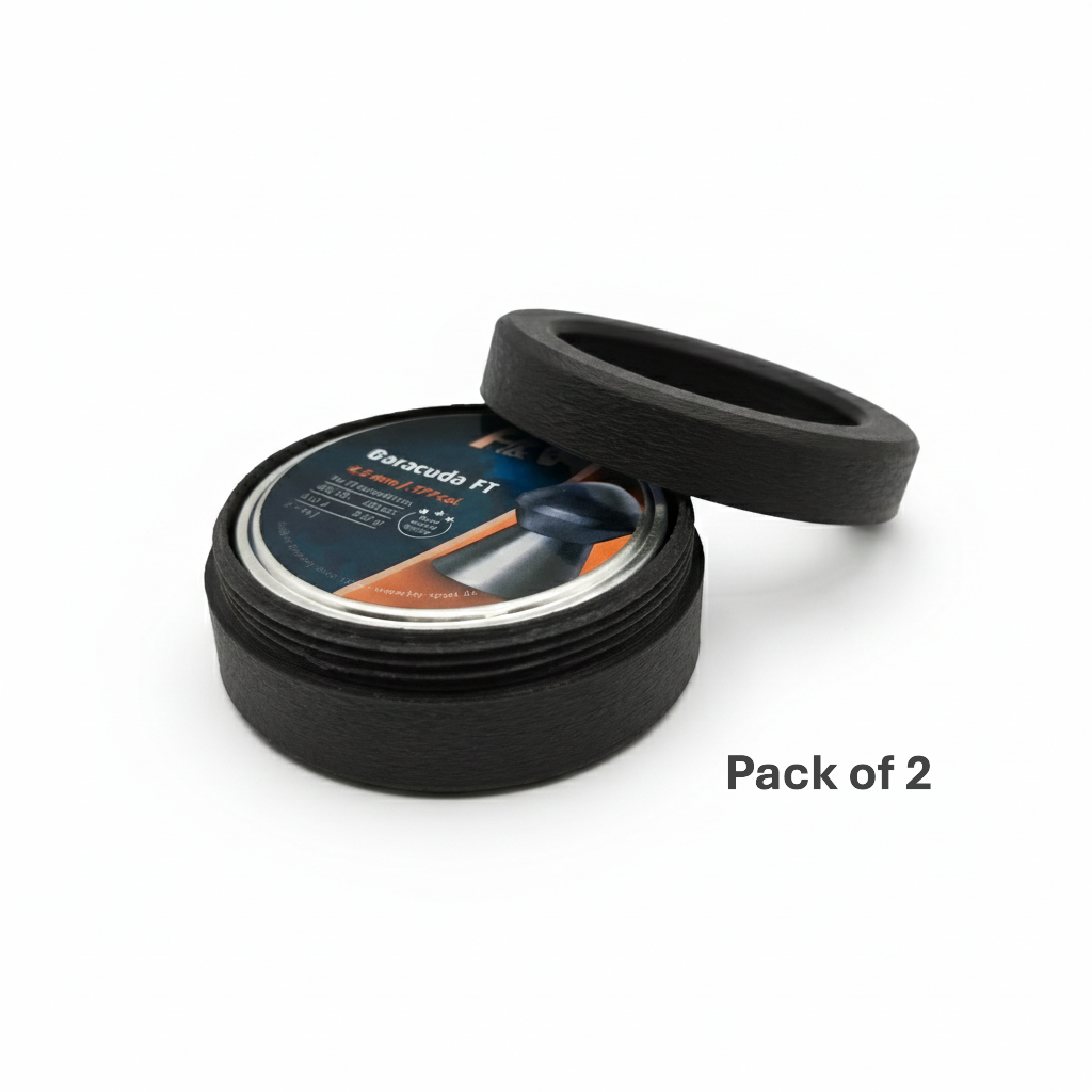 Pellet Tin Safe 2 Pack .177 Airgun Storage Rings UK Made