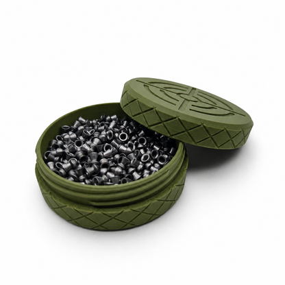 Pellet Storage Pot Screw Top .177 .22 Airgun Ammo Case UK Made Secure