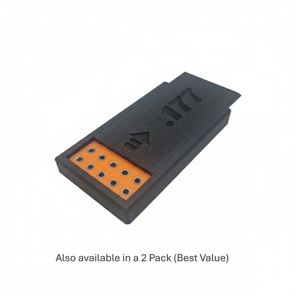 Airgun Pellet Case 50 Round Holder .177 .22 HFT FT Benchrest UK Made